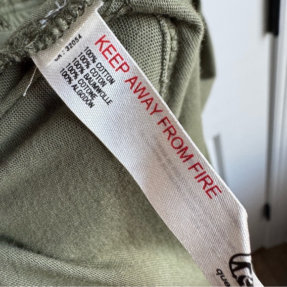 Daily Practice by Anthropologie Olive V-Neck Midi Dress L - Picture 7 of 8